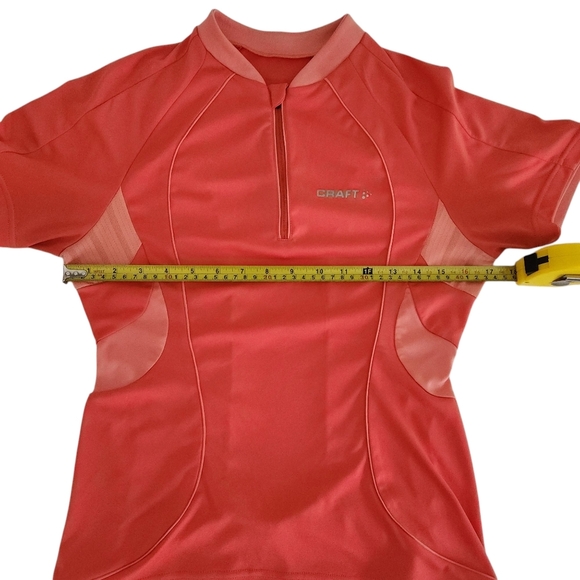 CRAFT Women's Cycling Jersey - coral pink (medium) - Picture 14 of 15